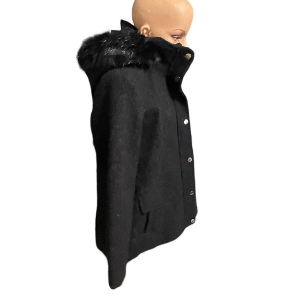 INTL d.e.t.a.i.l.s Coat with fur Hood Size Small - Picture 2 of 16